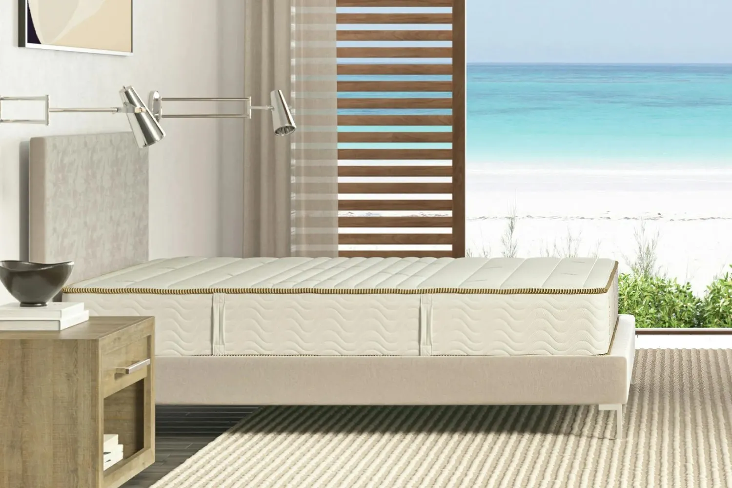 Zenhaven mattress in bright bedroom